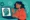 Ilustrasi bergaya Gen Z yang menampilkan seorang wanita muda mengenakan hoodie merah-oranye sedang berinteraksi dengan laptop yang menampilkan siluet kepala manusia berisi jaringan node, merepresentasikan konsep machine learning, dengan latar belakang digital minimalis berwarna teal