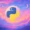 lustrasi bergaya Gen Z dengan logo Python di tengah, dikelilingi lanskap fantasi berwarna-warni dan elemen magis dalam palet warna gelap namun lembut, menggambarkan suasana belajar yang epik dan imajinatif
