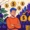 Ilustrasi 3D minimalis bergaya modern Gen Z yang menggambarkan industri pencipta orang-orang kaya, menampilkan elemen pabrik, gedung pencakar langit, simbol uang, koin, dan mesin industri dengan warna-warna cerah dalam rasio gambar 16:9 tanpa teks.